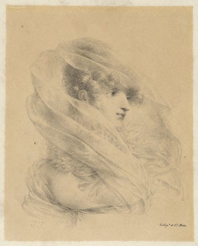 Mademoiselle Ledieun muotokuva tekijältä Jean-Baptiste Isabey