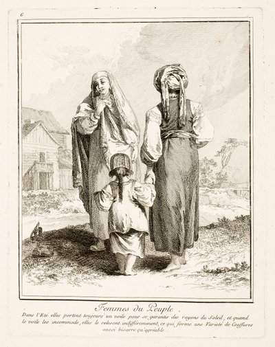Women of the People, levy kuusi julkaisusta Miscellaneous Clothing of the Northern Peoples tekijältä Jean-Baptiste Le Prince