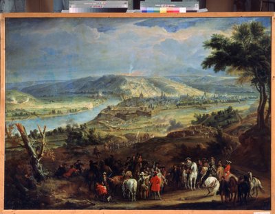 Namurin piiritys vuonna 1692 (The Siege of Namur vuonna 1692). Louis XIV:n ja Vaubanin piiritys kaupungin 29. toukokuuta - 30. kesäkuuta 1692. Jean-Baptiste Martinin maalaus (Jean Baptiste Martin tekijältä Jean Baptiste Martin
