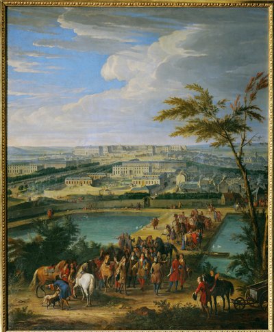Versaillesin kaupunki ja palatsi ... (maalaus kankaalle) tekijältä Jean Baptiste Martin