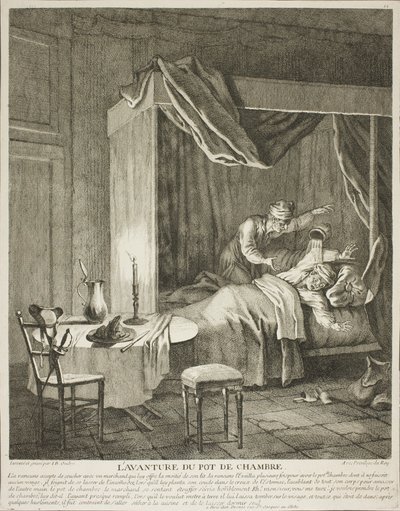 Kamaripannun seikkailu, neljäs levy teoksesta Scènes du Roman Comique. tekijältä Jean-Baptiste Oudry
