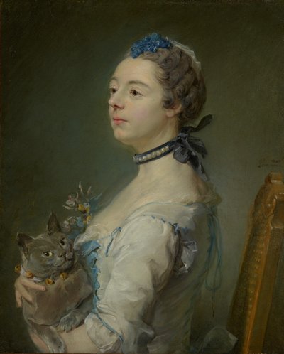 Magdaleine Pinceloup de la Grange, syntynyt de Parseval tekijältä Jean Baptiste Perronneau