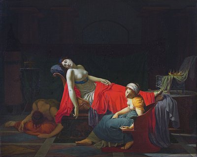 Kleopatran kuolema tekijältä Jean-Baptiste Regnault