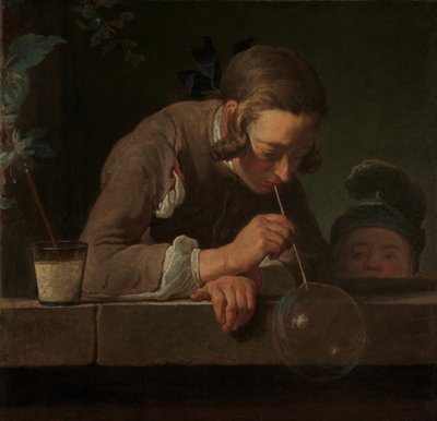 Saippuakuplat, n. 1733-34 (öljy kankaalle) tekijältä Jean Baptiste Simeon Chardin