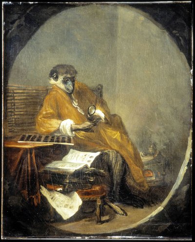 Apina - kirjoittanut J.B. Chardin tekijältä Jean Baptiste Simeon Chardin