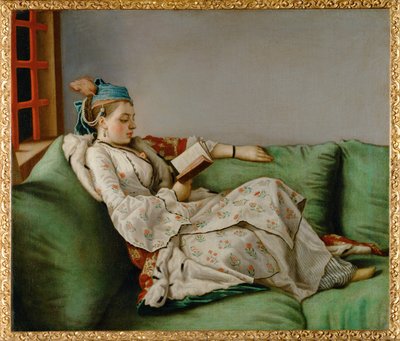 Marie-Adelaide de France, pukeutuneena turkkilaisittain (maalaus kankaalle) tekijältä Jean-Etienne Liotard
