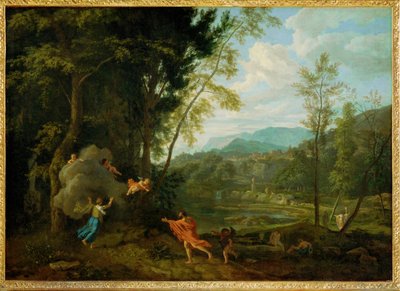 Jupiter ja Io (maalaus kankaalle) tekijältä Jean-Francois Millet