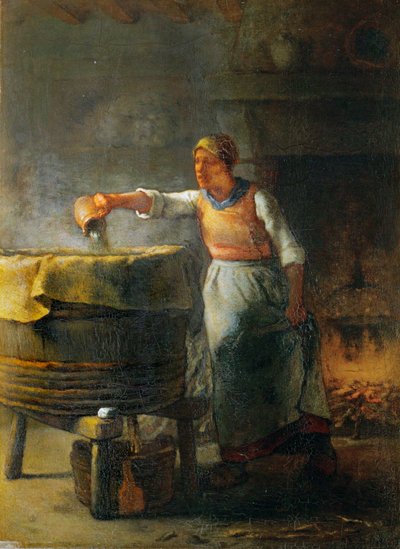 La lessiveuse - pesijätär ... tekijältä Jean-Francois Millet