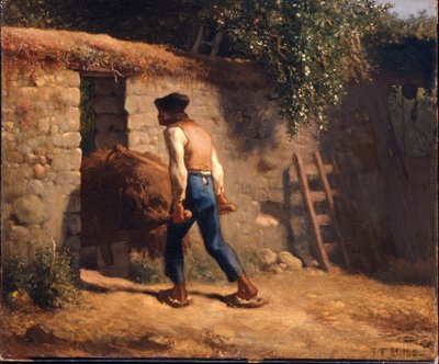 Talonpoika ja kottikärryt tekijältä Jean-Francois Millet