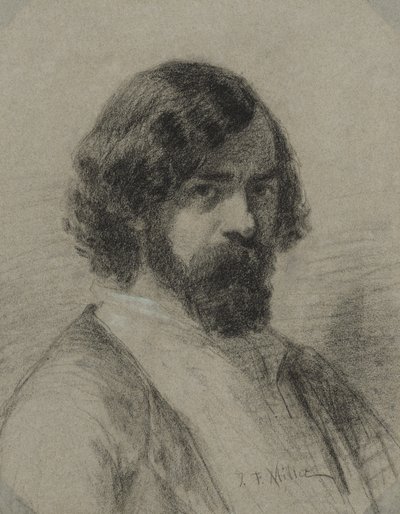 Narcissus Virgil Diaz de la Peñan muotokuva tekijältä Jean-Francois Millet