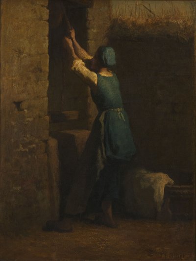Nainen kaivolla tekijältä Jean-Francois Millet