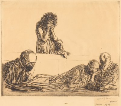 Naimaton äiti (1. laatta) tekijältä Jean-Louis Forain