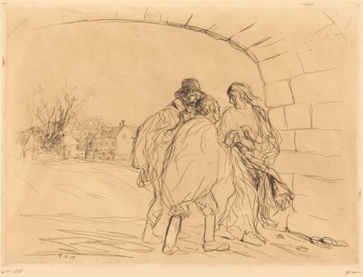 Kohtaaminen holvikaaren alla (1. lehti) tekijältä Jean-Louis Forain