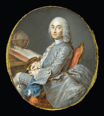 César François Cassini de Thuryn pienoismuotokuva tekijältä Jean-Marc Nattier