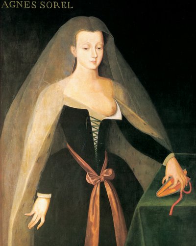 Agnès Sorelin muotokuva (maalaus) tekijältä Jean (after) Fouquet