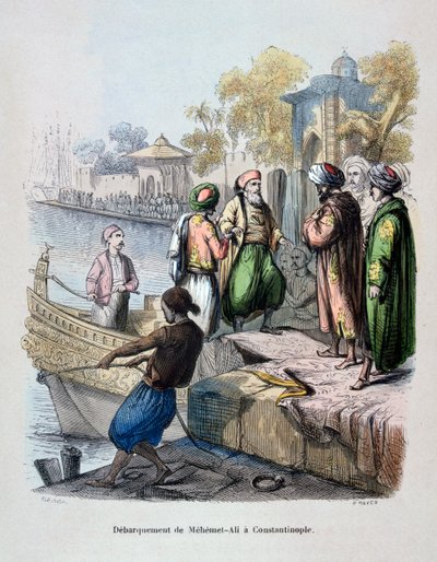 Mahomet Ali saapuu Konstantinopoliin vuonna 1847. tekijältä Jean Adolphe Beauce