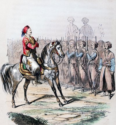 Suleiman Pasha al-Faransawi (Suleiman Pasha, Soliman Pacha). tekijältä Jean Adolphe Beauce