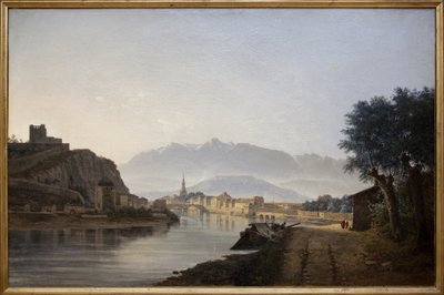 Vista de Grenoble des del Quai de la Graille, Pintura a l