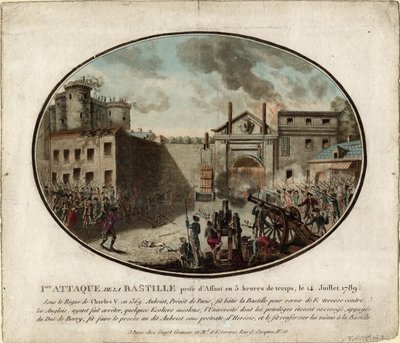 Bastillen myrsky 14. heinäkuuta 1789 1789 tekijältä Jean Alexis Cornu