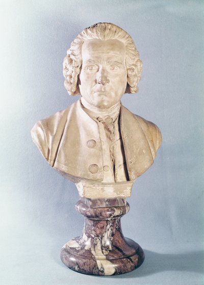 Jean-Jacques Rousseaun (1712-78) rintakuva (marmori) tekijältä Jean Antoine Houdon