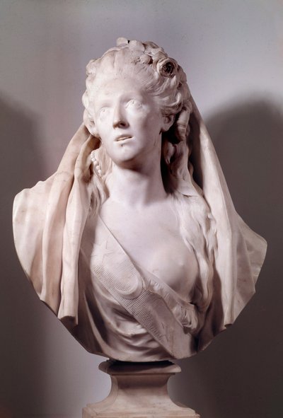 Sophie Arnouldin (1740-1802) laulajan rintakuva, jota edustaa Jean Antoine Houdon (1741-1828) Iphigenie Sculpture, 1775 Pariisi, Musee du Louvre tekijältä Jean Antoine Houdon