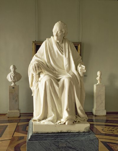 Francois Marie Arouet Voltaire (1694-1778) 1781 (marmori) tekijältä Jean Antoine Houdon