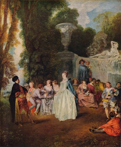 Fetes Venitiennes, 1718-1719 tekijältä Jean Antoine Watteau