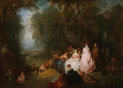 Pastoraalinen kokoontuminen, 171821. tekijältä Jean Antoine Watteau