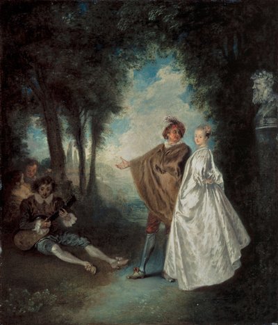 Kävely tekijältä Jean Antoine Watteau
