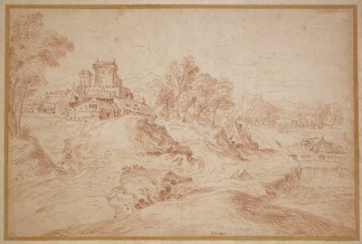 Maisema ja linna tekijältä Jean Antoine Watteau