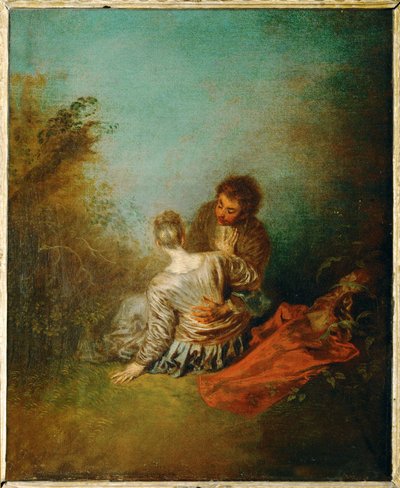 Le Faux Pas ... tekijältä Jean Antoine Watteau