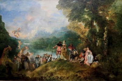 Pyhiinvaellus Cytheran saarelle tekijältä Jean Antoine Watteau