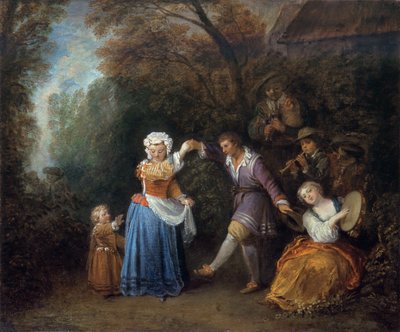 Maalaistanssi tekijältä Jean Antoine Watteau