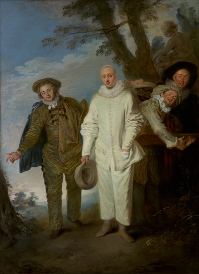 Italialaiset komedialaiset, n.1720 tekijältä Jean Antoine Watteau