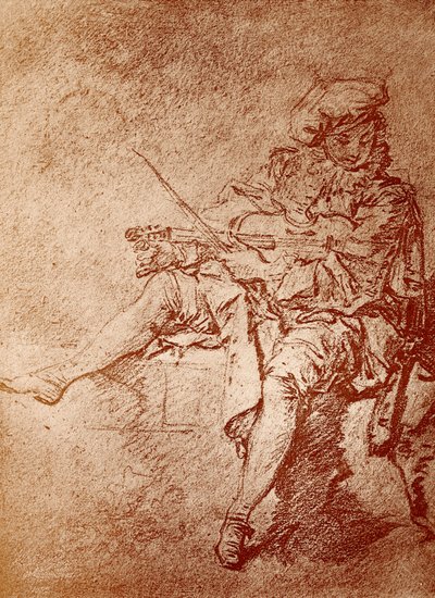 Viulisti tekijältä Jean Antoine Watteau