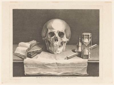 Asetelma vanitas-symboleilla tekijältä Jean Aubert