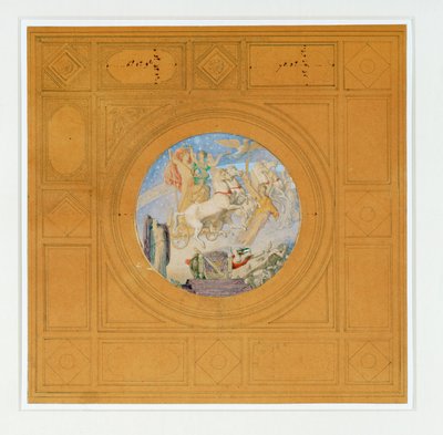 Napoleon I:n apoteoosi. Kultainen kaiverrus, alla ... tekijältä Jean Auguste Dominique Ingres