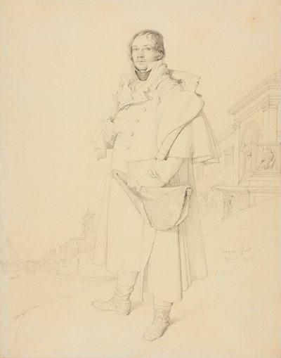 Charles François Mallet, rakennusinsinööri tekijältä Jean Auguste Dominique Ingres