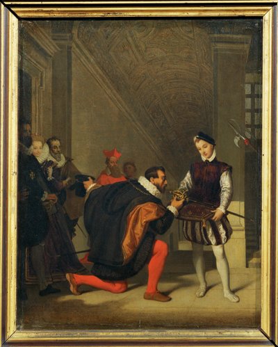 Espanjan suurlähettilään Don Pedro de Toleden kerrotaan tavanneen Henrik IV:n miekkaa kantaneen palvelijan ... tekijältä Jean Auguste Dominique Ingres