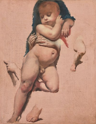 Tutkimus Montaubanin katedraalin Ludvig XIII:n valan Kristuslasta varten. tekijältä Jean Auguste Dominique Ingres