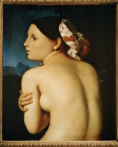 Naisen alaston, selkänäkymä (maalaus kankaalle) tekijältä Jean Auguste Dominique Ingres