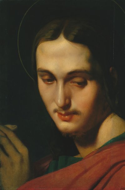 Pyhän Johannes Evankelistan pää. tekijältä Jean Auguste Dominique Ingres