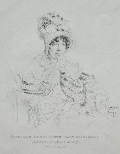 Katherine Anne Lady Glenbervie tekijältä Jean Auguste Dominique Ingres