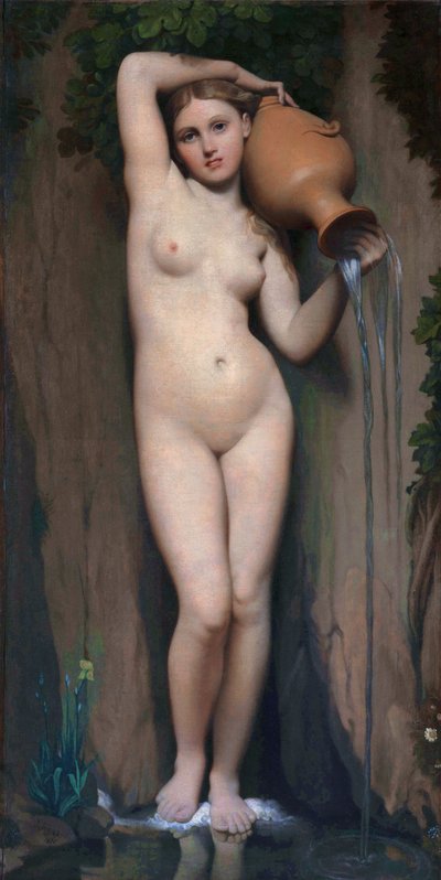 La Source tekijältä Jean Auguste Dominique Ingres
