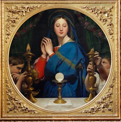 Neitsyt ja isäntä, tondo tekijältä Jean Auguste Dominique Ingres