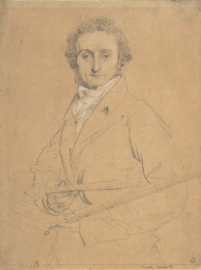 Niccolò Paganini 1784-1840, n. 1830 tekijältä Jean Auguste Dominique Ingres