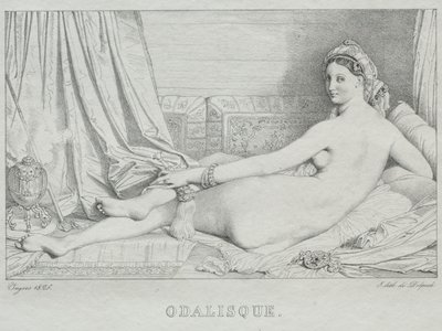 Odalisque, 1825. tekijältä Jean Auguste Dominique Ingres