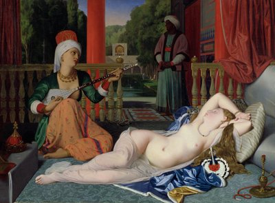 Odalisque orjan kanssa tekijältä Jean Auguste Dominique Ingres