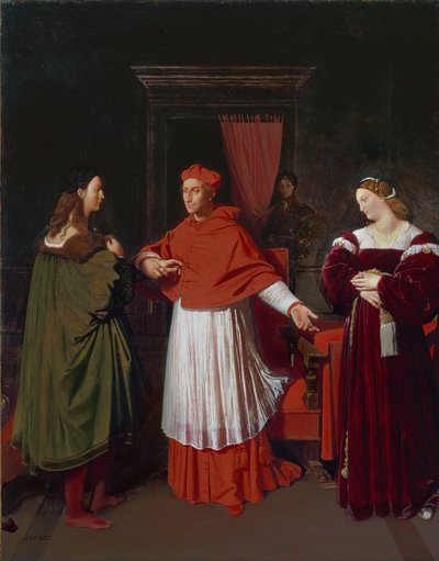 Rafaelin ja kardinaali Bibbienan veljentytär tekijältä Jean Auguste Dominique Ingres