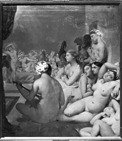 Turkkilainen kylpylä, 7. lokakuuta 1859 tekijältä Jean Auguste Dominique Ingres